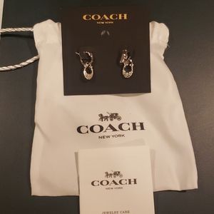 BN Coach Sterling Silver Earrings